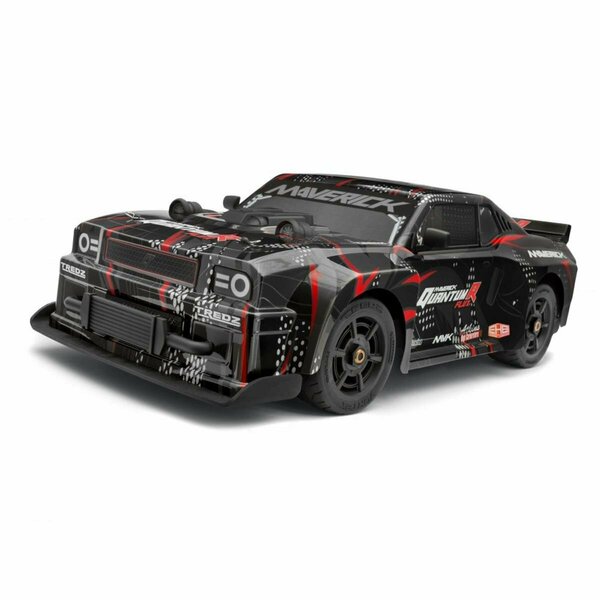 Maverick 1-8 Scale Muscle Car for QuantumR Flux 4S 4WD, Black & Red MVK150350